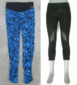 2 Pairs of Skinny Workout Yoga Leggings Sz XS NB New Balance & Zella - Picture 1 of 12