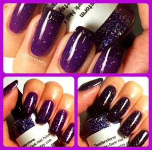 Color Changing Nail Polish - Purple to Black - "Thunderstorm" - Thermal - Picture 1 of 4