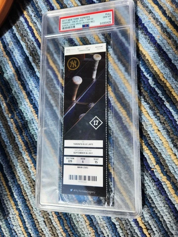 2017 FULL TICKET AARON JUDGE ROOKIE RECORD HR #52 - PSA GEM MINT 10 *LOWER PRICE Cover