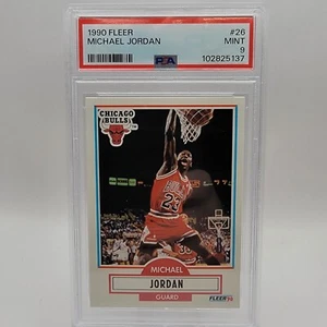 1990 Fleer Michael Jordan #26 PSA 9 MINT Bulls Great HOF GOAT SHARP CARD! - Picture 1 of 4