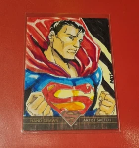 DC Comics Superman the Legend Artist Sketch Card by MJ San Juan 1 of 1 - Bild 1 von 4