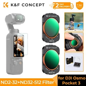 K&F Concept DJI Osmo Pocket 3 Magnetic ND Variable ND2-32 + ND32-512 Filter - Bild 1 von 8