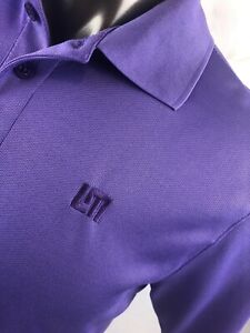 Loudmouth Polo Golf Athletic Shirt Mens Size Medium Purple Short Sleeve