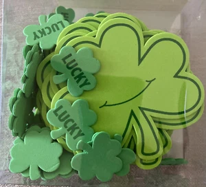 St. Patrick’s Large Foam Shamrock Wiggle Eyes School Craft Makes 22 Classroom - Picture 1 of 3