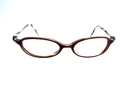 Valentino Brown Tortoise Petite Oval Frame Eyeglasses Italy 5291 04L 47 16 125 - Image 1 of 4