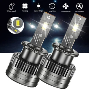 2pcs D2S D2C LED Headlight Bulbs 6000K/set High&Low Beam Super Bright - Picture 1 of 12