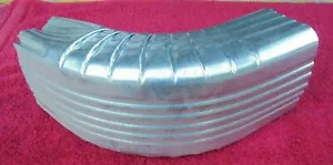 Vintage NOS 3 x 4 galvanized steel 75 degree rectangular elbow heavy gauge - Picture 1 of 3