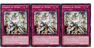 Yugioh - 3X Chosen of Zefra - Common - 1st Edition - CROS-EN071 - Near Mint - Picture 1 of 1