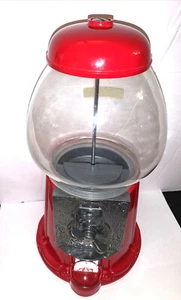 Vintage 1985 12" Carousel Gumball Machine #05-Junior Die-Cast Metal With Globe - Picture 1 of 12
