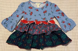 Matilda Jane Christmas Feeling Festive Tunic Choose Your Own Path Girls Size 4 - Picture 1 of 4