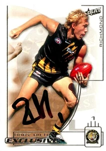 Signed 2002 Richmond Tigers AFL Select Exclusive Card - Rory Hilton - Picture 1 of 3