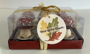 New Neck of the Woods Brand (6) Mushroom Tea Lights - Picture 1 of 6