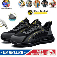 Mens Waterproof Work Boots Steel Toe Safety Shoes Indestructible Non Slip Boots