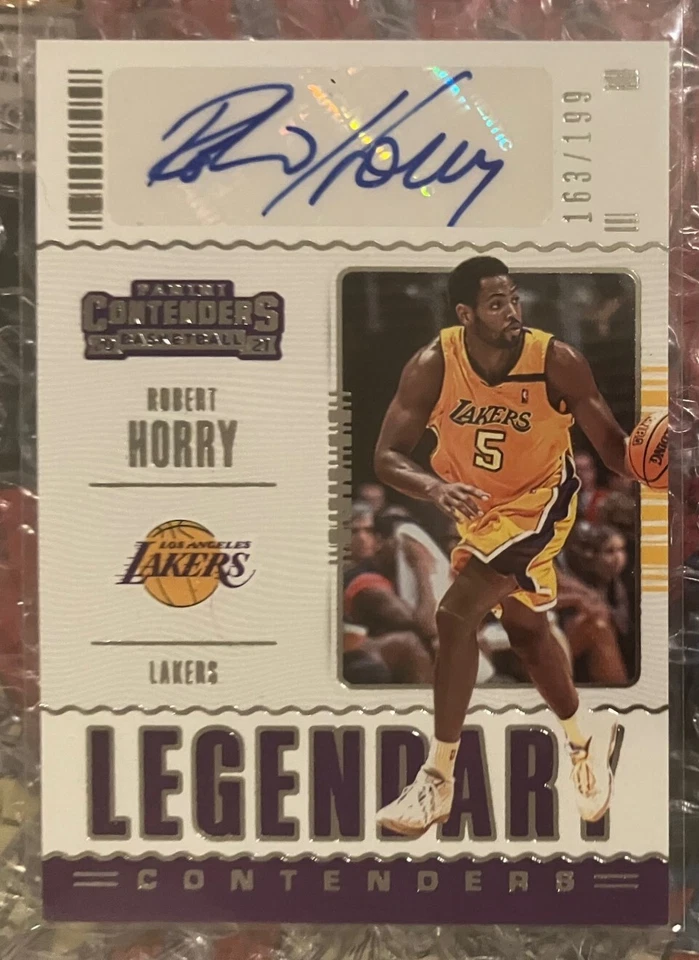 2020 Panini Contenders Legendary LAKERS Robert Horry AUTOGRAPH #63/199 #LC-RHO!! - Image 1 of 2