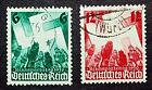 Germany 1936 Scott# 479-480 Used Nazi Congess Salute to Swastika