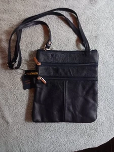 LEATHER Vallemosso Fashion Women's Crossbody Purse Small Bag 2 sizes - Picture 1 of 10