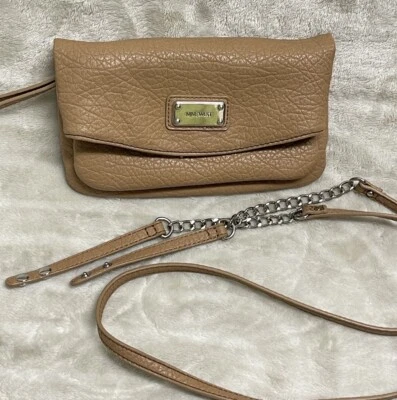 Nine West Brown Faux Leather Folding Clutch Crossbody/Shoulder bag Handbag Purse - Image 1 of 4