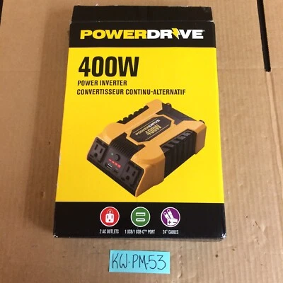 POWERDRIVE PDI400 400 WATT POWER INVERTER NOS - Image 1 of 4