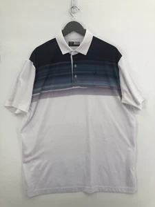 Callaway Poloshirt Erwachsene Large weiß blau leicht PGA Golfer Golfen Herren - Bild 1 von 10