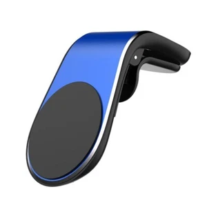 One-Handed Magnetic Metal Air Vent Design For Car Phone Mount Clip Holder - Blue - Picture 1 of 11