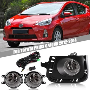 Bumper Lamp Front fog Lights Assembly Set for Toyota PRIUS C /AQUA 2012-2014 - Picture 1 of 8