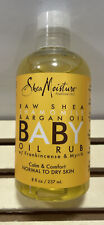 Baby SheaMoisture Raw Shea Butter Oil Massage Rub 8 FL Oz Organic Ingredient 764302901396