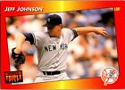 1992 DONRUSS Triple Play Football Card Jeff Johnston LHP New York Yankees sk6147