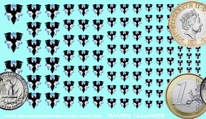 Raven Alliance - Waterslide Decals for Battletech - Picture 1 of 1