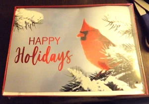 Tarjetas de Navidad Cardenal con Sobres Felices Fiestas 18 - Imagen 1 de 1