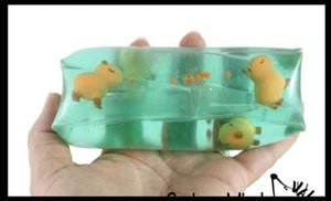 1 COLOR ALEATORIO Jumbo Capibara Animal Tubo Lleno de Agua Serpiente Juguete Estrés - Aplastar - Imagen 1 de 7