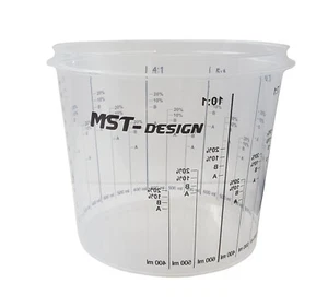 Lackmischbecher Mischbecher Farbmischbecher Skala Lackbecher 1,4l - 200 Stück - Picture 1 of 6