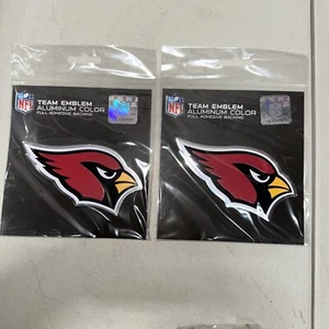 2- NFL Arizona Cardinals 3D alluminio colore auto camion emblema auto decalcomania adesivo - Foto 1 di 3
