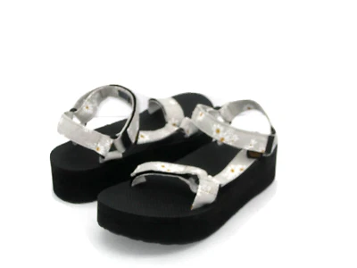 TEVA PLATAFORMA UNIVERSAL GLORIOSA SANDALIA MUJER FLOR BLANCA EE. UU. 6/UK 4/EU 37 Foto 1 de 4