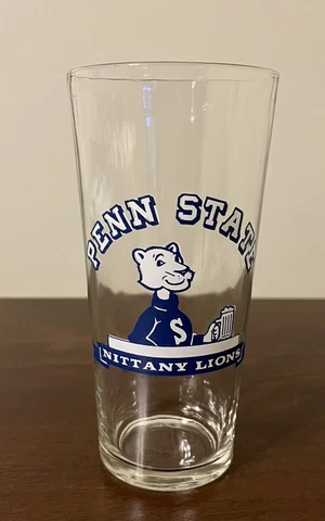 Rare Vintage Penn State Nittany Lions Beer Glass Bookstore On Campus Pint Glass Cover