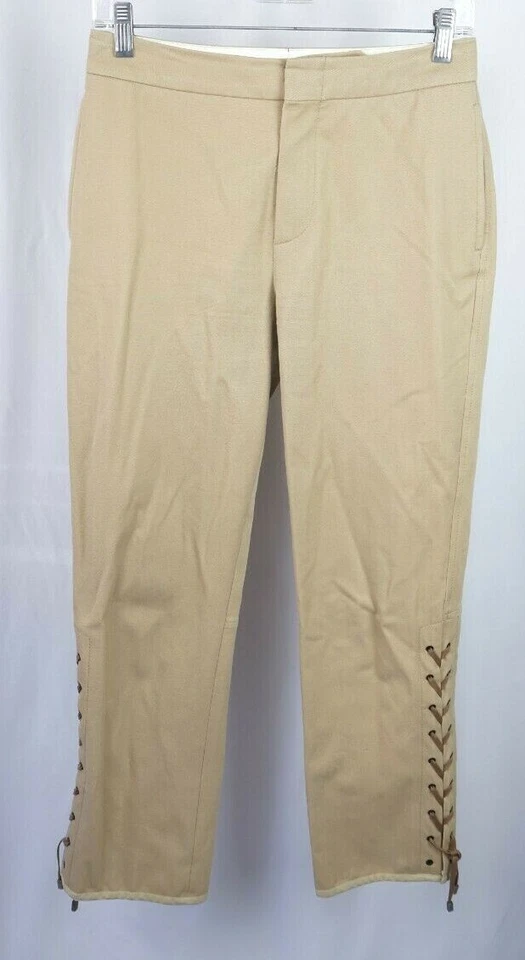 Pantalones Cortos Alemanes Strenesse Beige Algodón Tostado Talla 36 Con Cordones  Foto 1 de 4