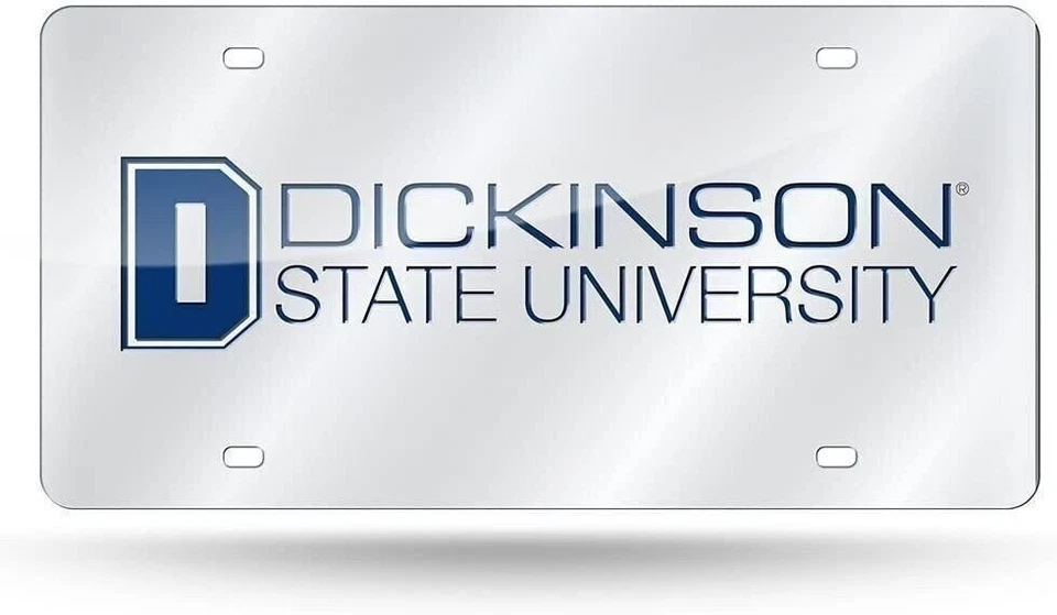 Placa de licença Dickinson State University Blue Hawks Premium corte a laser etiqueta,... - Imagem 1 de 1
