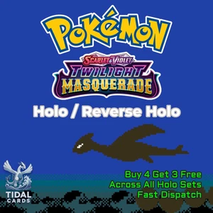 Twilight Masquerade - Holo/Reverse Holo - Choose your cards - Buy 4 Get 3 Free! - Picture 1 of 117