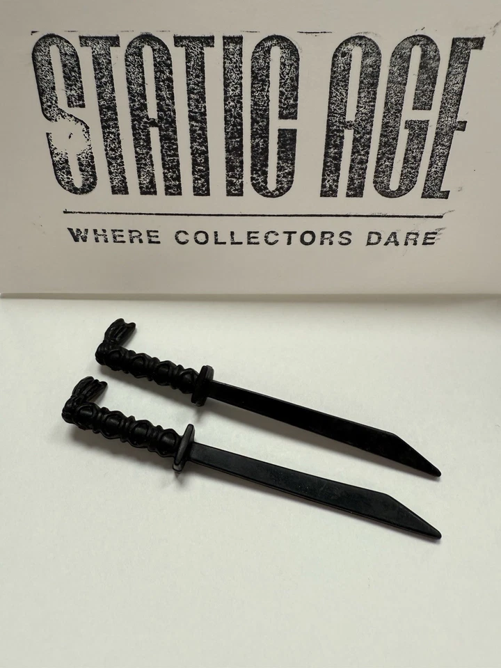 Espadas de colección TMNT Shogun Leo variante negra raras Playmates 1993 Foto 1 de 1