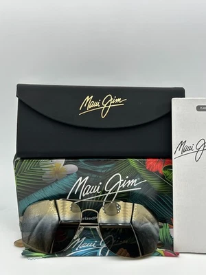 Gafas de sol polarizadas MAUI JIM MJ 786 16M tubo de lava dorado mate HCL bronce nuevas en caja Foto 1 de 4