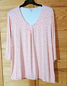 Cina Laura Bluse XXL  neuwertig  Crem Farbe mit Punkten - Bild 1 von 2