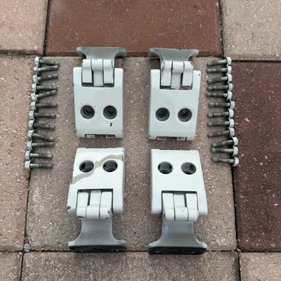 12-21 NISSAN NV2500 NV3500 Rear Door Hinge Left & Right UPPER & LOWER 4 PCS OEM - Image 1 of 4