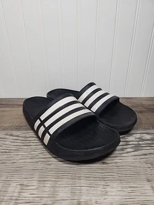 Adidas Slides para hombre talla 8 blanco y negro - Imagen 1 de 13