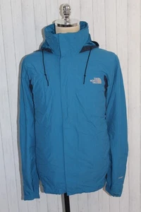 Men's The North Face Hy Vent Outdoor Blue Hooded Fleece Lining Jacket Size L - Picture 1 of 14