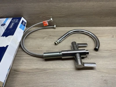 Grohe Start Chrome Kitchen Mixer Tap Twin Lever 30494000 - Image 1 of 4