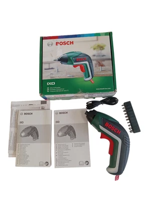 Bosch IXO Akkuschrauber-Set mit Bits und Ladekabel - Grün Originalverpackt - Bild 1 von 4