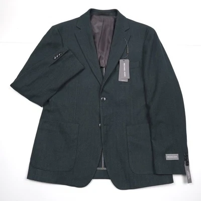 $295 Abrigo deportivo tejido espiga verde bosque Michael Kors Keates para hombre talla 44L Foto 1 de 4