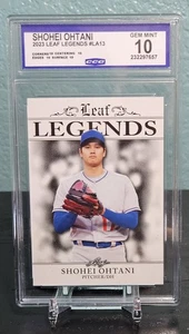 Shohei Ohtani - 2023 Leaf Prized  Legend #LA13 CCG Gem Mint 10 Dodgers - Bild 1 von 2