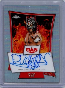 2025 Topps Chrome WWE - Red Brand Dragon Lee #RBA-DRA Refractor /175 (AU) - Picture 1 of 2