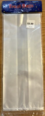 20 bolsas grandes transparentes para violonchelo con lazos 5 X 11,25 nuevas por Creative Expressions Foto 1 de 4