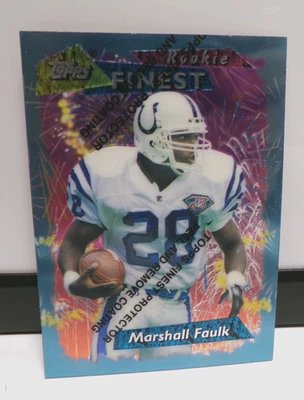 1995 TOPPS FINEST #125 MARSHALL FAULK RC COLTS - Image 1 of 2